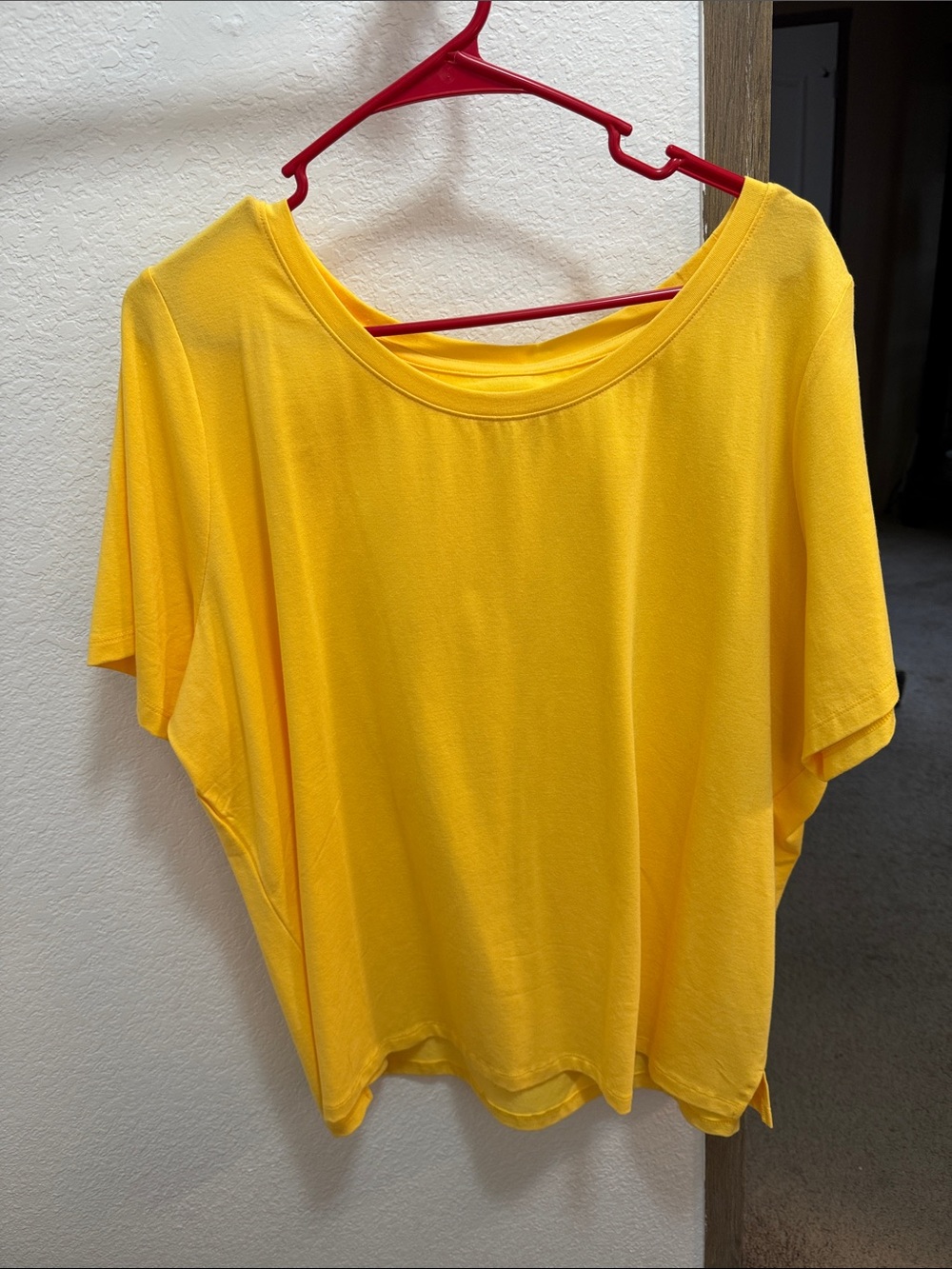 Women's Yellow Scoop Neck Top! Joan Rivers!